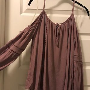 ASTR open shoulder blouse